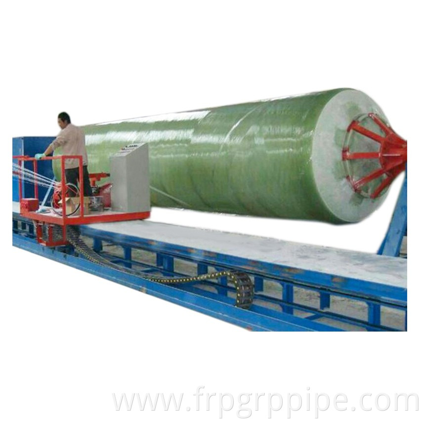 FRP GRP fiberglass storage water tank filament winding machine